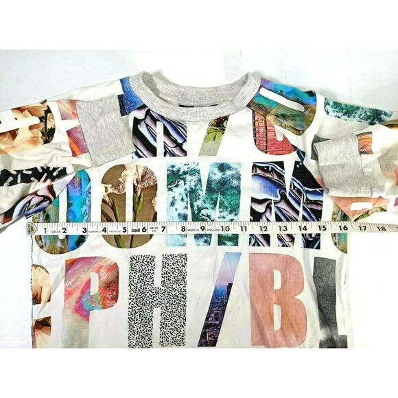 MOLO girls 10 US Sweatshirt Size 140 Alphabet Graphic Print Marina Molo Star - Picture 8 of 10